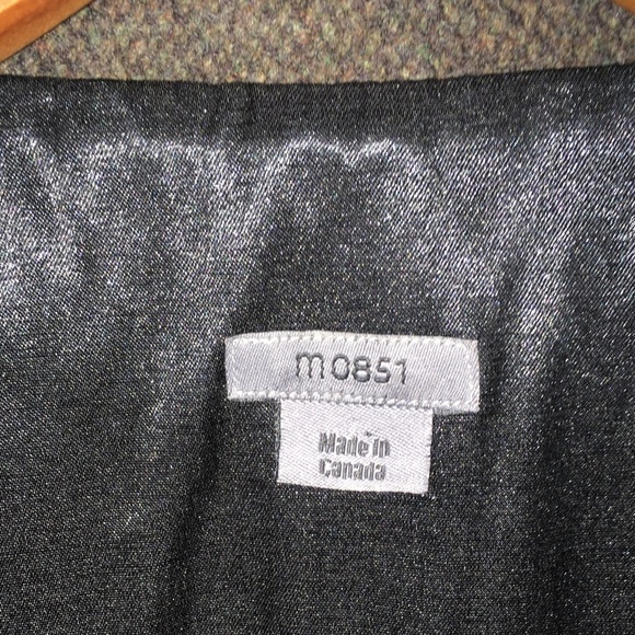 Revolve X m0851 Women Coat 100% Wool Brown Hazelnut Tweed Made in Canada Sz XXXS - Picture 3 of 11